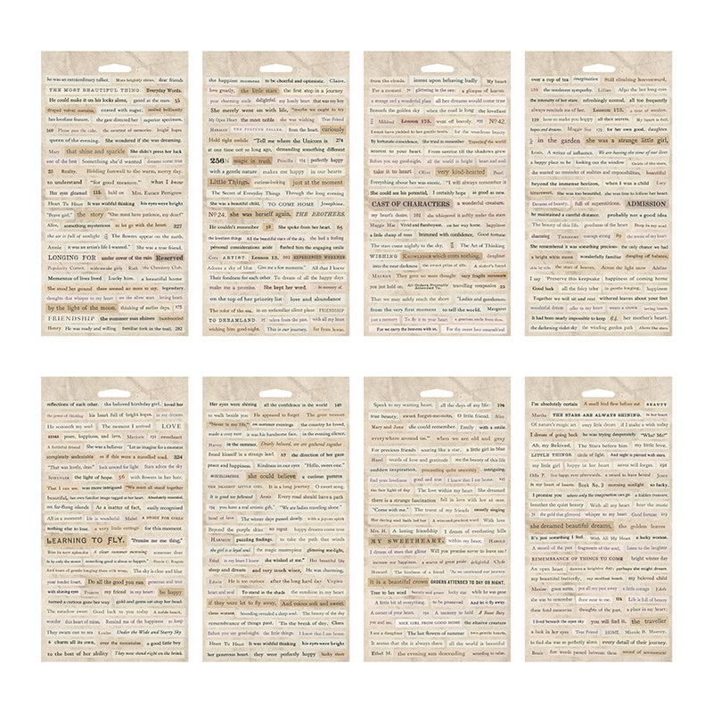 Tim Holtz Idea-Ology Sticker Book 4.5in x 8.75in 622 pack Clippings