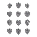 Tim Holtz Idea-Ology Metal Adornments 12 pack - Hearts