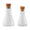 Tim Holtz Idea-Ology Small Corked Glass Flasks 2 pack - Laboratory 2" To 2.375"