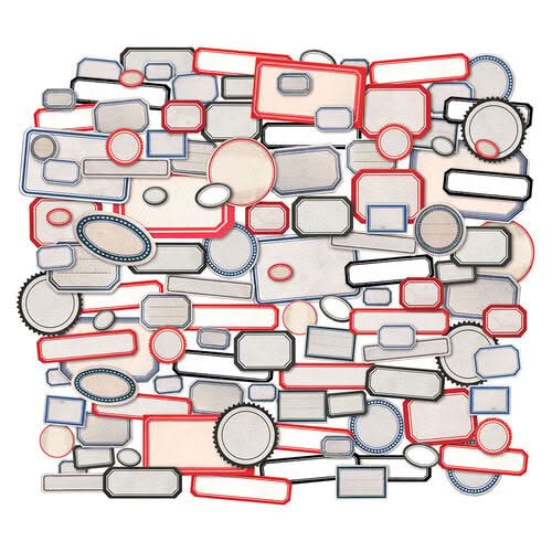 Tim Holtz Idea-Ology Ephemera Snippets 120 pack - Labels
