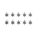 Tim Holtz Idea-Ology Metal Adornments 10 pack - Snowflakes*