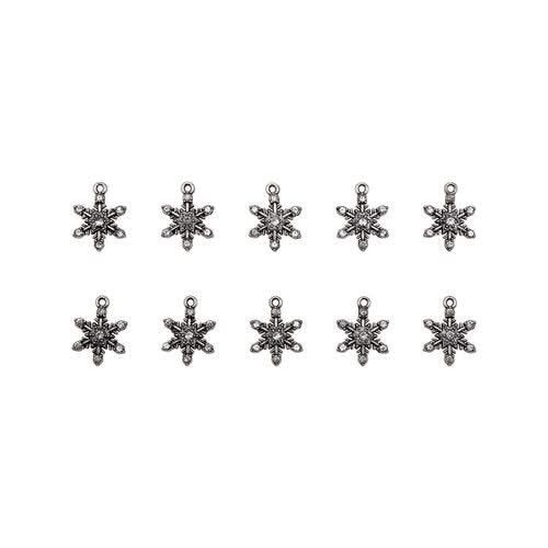 Tim Holtz Idea-Ology Metal Adornments 10 pack - Snowflakes*