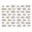 Tim Holtz Idea-Ology Chipboard Quote Chips (48-pack) - Labels