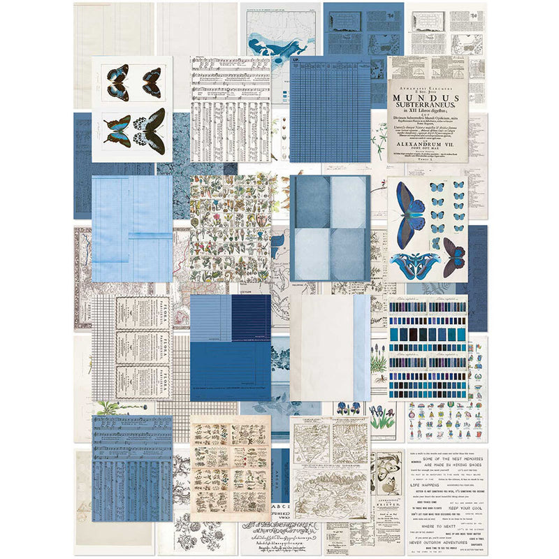 49 And Market Collage Sheets 6"X8" 40-pack Colour Swatch: Inkwell