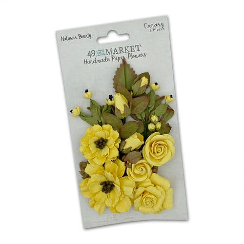 49 And Market Nature's Bounty Paper Flowers - Canary*