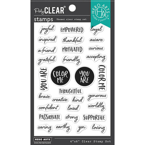 Hero Arts Clear Stamp - Colour Me Words*