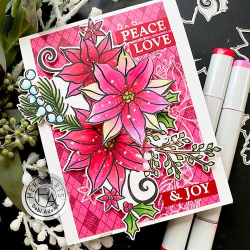 Hero Arts Frame Cuts Die - Merry Poinsettia Bunch*