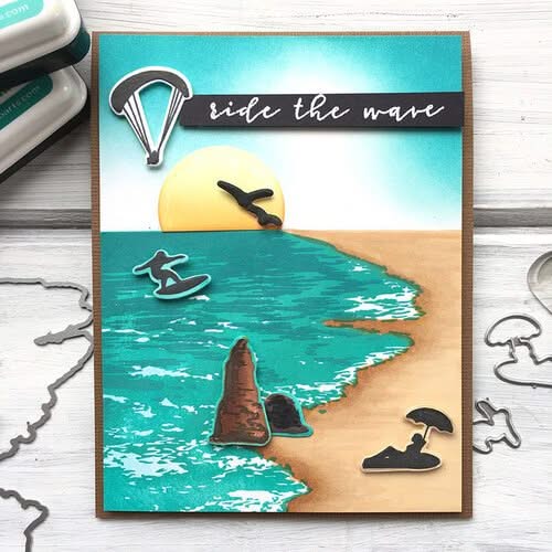 Hero Arts Frame Cut Dies - Barrel Wave HeroScape*