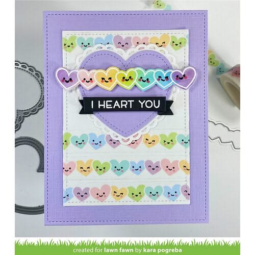 Lawn Cuts Custom Craft Die Simply Celebrate Hearts*