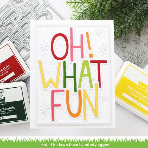 Lawn Cuts Custom Craft Die - Giant Outlined Oh What Fun*