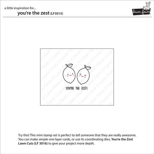 Lawn Fawn Clear Stamps 3"X2" (7.5cm x 5cm) You're The Zest*