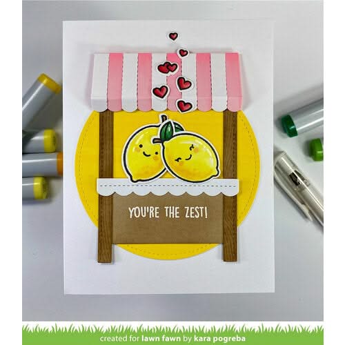 Lawn Fawn Clear Stamps 3"X2" (7.5cm x 5cm) You're The Zest*