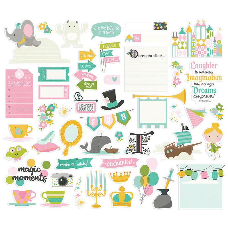 Simple Stories Say Cheese Fantasy At The Park Bits & Pieces Die-Cuts 47 pack*