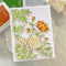 Pinkfresh Studio cling rubber background stamp Mixed Blooms