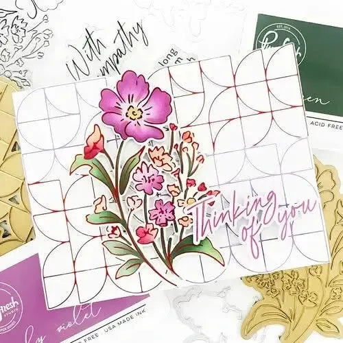 Pinkfresh Studio Hot Foil Plate With Sympathy