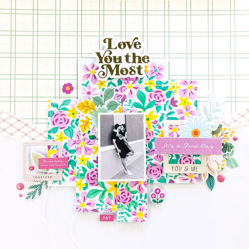 Pinkfresh Studio hot foil plate & die set Love You The Most