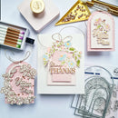Pinkfresh Studio Clear Stamp Set 4"X6" (10.16cm x 15.24cm) Arch Florals*