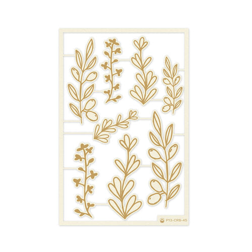 P13 Die-Cut Chipboard Embellishments 4"x 6" - Let Your Creativity Bloom