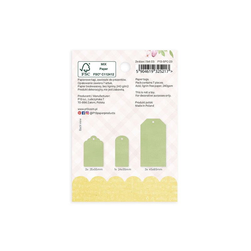 P13 Spring Is Calling double-sided cardstock tags 7-pack