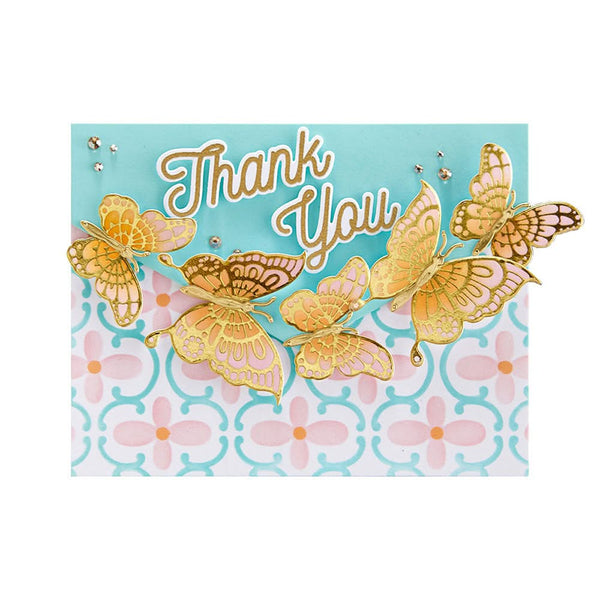 Spellbinders Stencil - Celebrate You, Venetian Wallpaper*