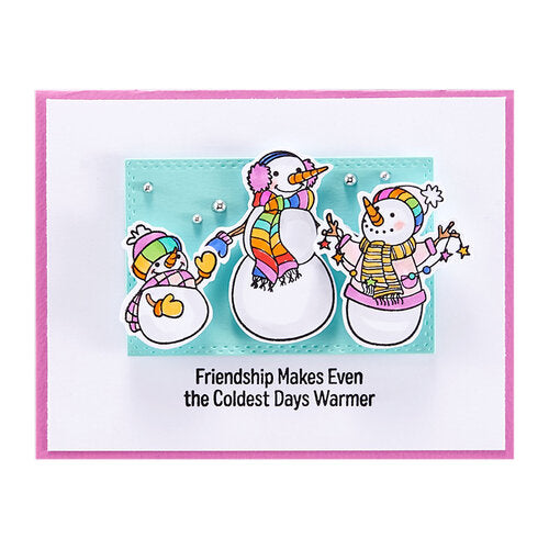 Spellbinders Clear Acrylic Stamps - Friendly Snowmen*