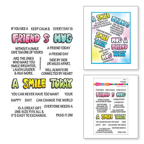 Stampendous FransFormer Fun Clear Stamps - Friends Hugs*