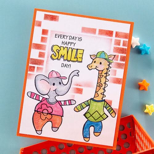Stampendous FransFormer Fun Clear Stamps - Friends Hugs*