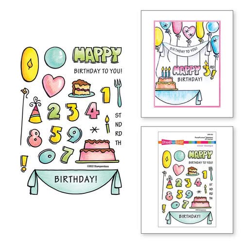 Stampendous FransFormer Fun Clear Stamps FransFormer - Birthday*