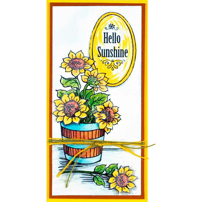 Stampendous Cling Stamp - Mini Sunshine Flowers*