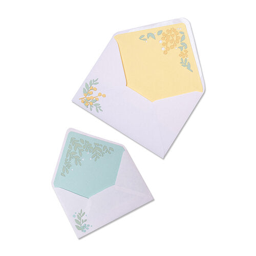 Sizzix Thinlits Dies By Sharon Drury 7 pack  - Foliage Envelope Liners*