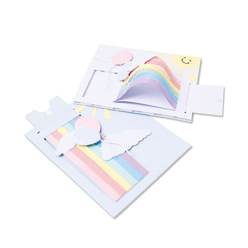 Sizzix Thinlits Die By Georgie Evans 13 pack - Rainbow Slider Car*