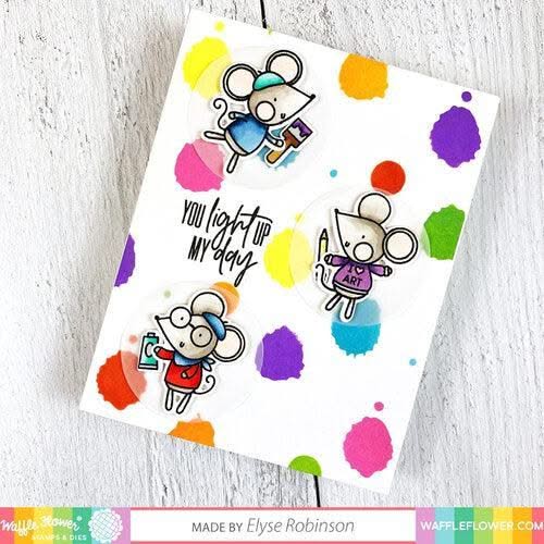 Waffle Flower Stencil 6"x 6" - Ink Spots