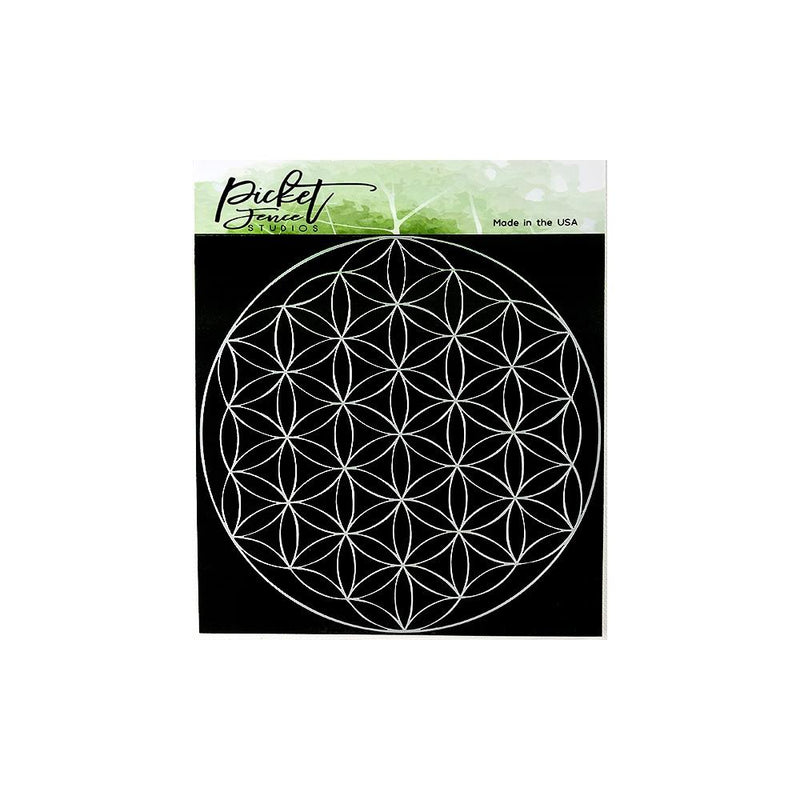 Picket Fence Studios Stencil 6in x 6in - Flower Of Life