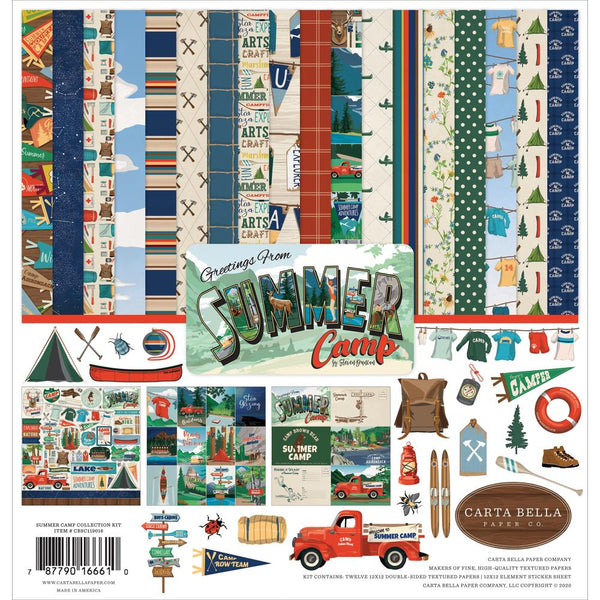 Carta Bella Collection Kit 12in x 12in - Summer Camp
