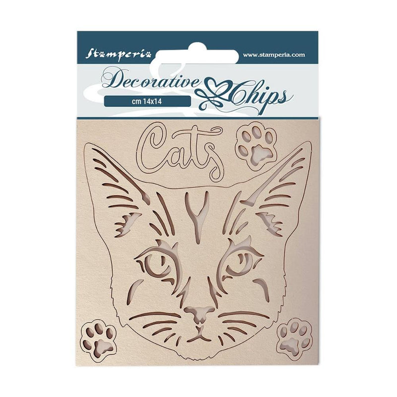 Stamperia Decorative Chips 5.5"x 5.5" - Provence Cat*