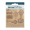 Stamperia Decorative Chips 5.5"X5.5" - Sir Vagabond Aviator Travel*