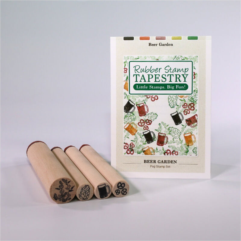 Peg Stamps Set of 4 - Beer Garden*