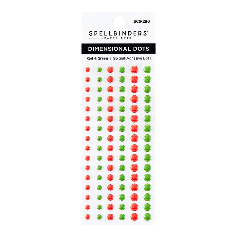 Spellbinders Dimensional Enamel Dots Red & Green