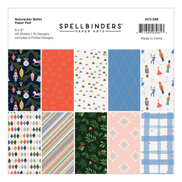 Spellbinders Paper Pad 6"x6" 40 pack  Nutcracker Ballet