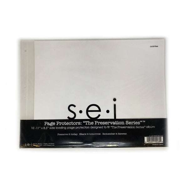 S.e.i Page Protectors - The Preservation Series 11x8.5inch, 10/Pkg*