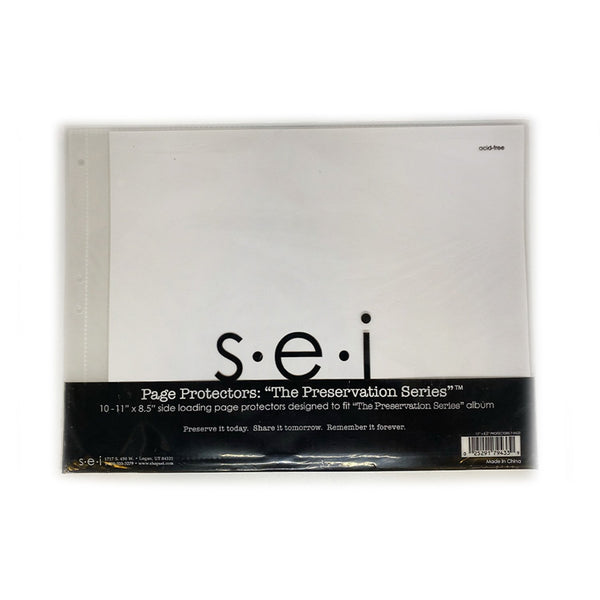 S.e.i Page Protectors - The Preservation Series 11x8.5inch, 10/Pkg