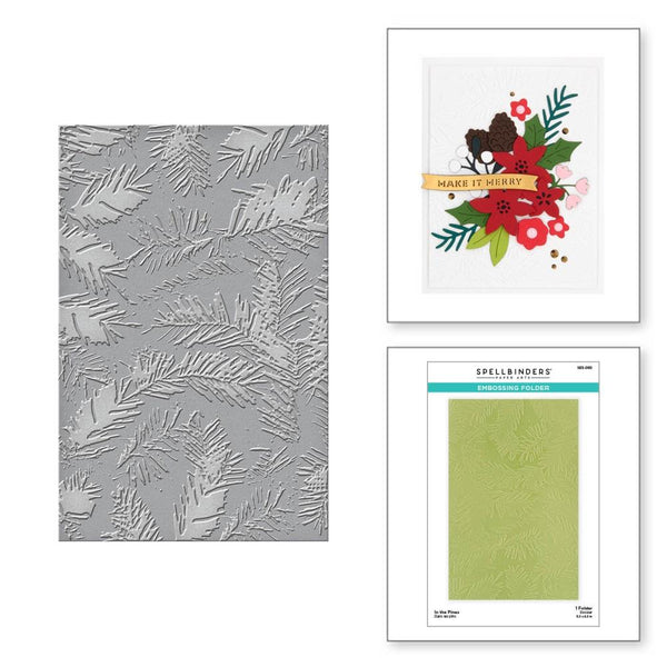 Spellbinders Embossing Folder From Make It Merry Collection In The Pines