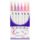 Pentel Arts Sign Pen Twin Brush 6/Pkg - Pink Hues*
