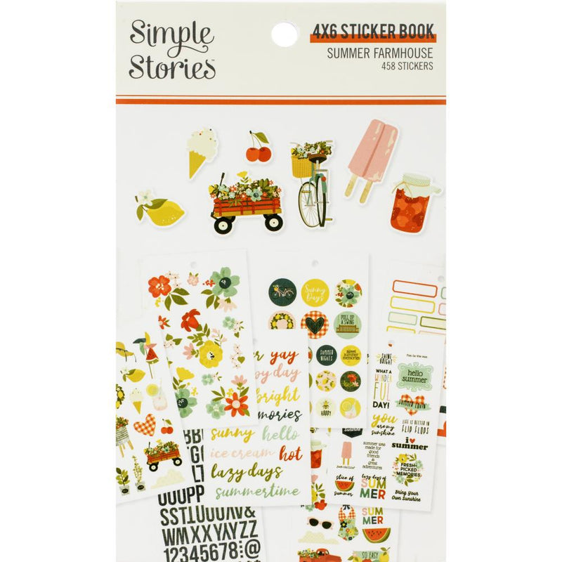 Simple Stories Summer Farmhouse Stickers 4in X6in  12 pack