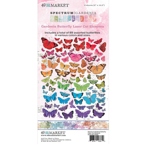 49 And Market Spectrum Gardenia Laser Cut Outs Butterfly