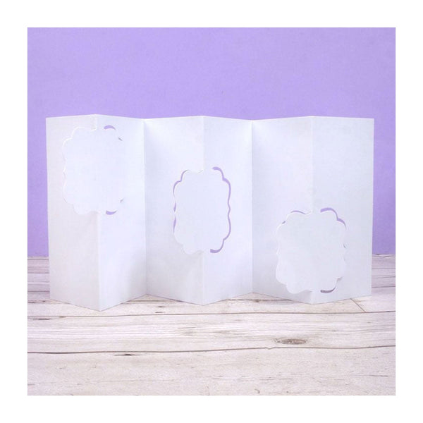 Hunkydory Luxury Shaped Card Blanks & Envelopes - Ornate Triple Swing Card*
