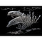 Royal Brush - Silver Foil Engraving Art Mini Kit 5in x 7in - Dolphin Reef