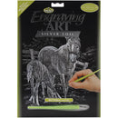 Royal Brush - Silver Foil Engraving Art Kit 8in x 10in - Mare & Foal