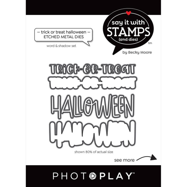 PhotoPlay Say It With Stamps Die Set - Trick/Treat*