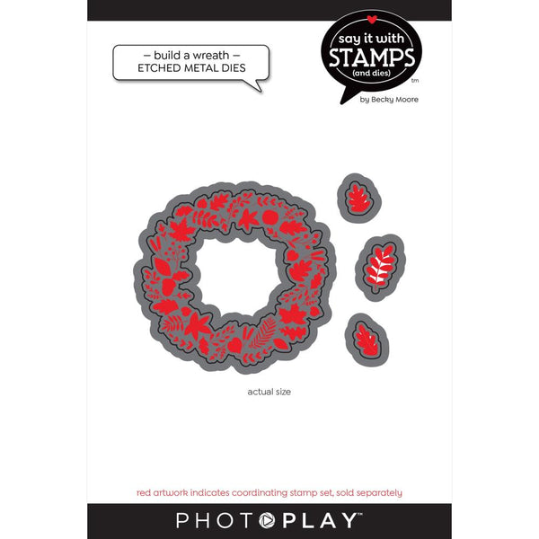 PhotoPlay Say It With Stamps Die Set - Fall Build A Wreath